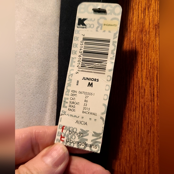 BONGO NWT black &white drawstring waist "jogger" like skirt szM - Picture 4 of 4